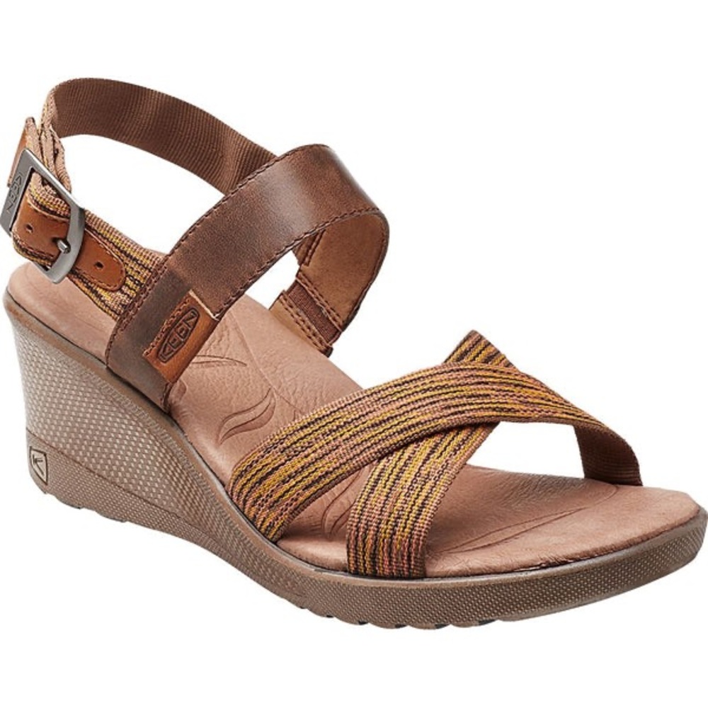 KEEN Skyline Leather Sandal Wedge 8